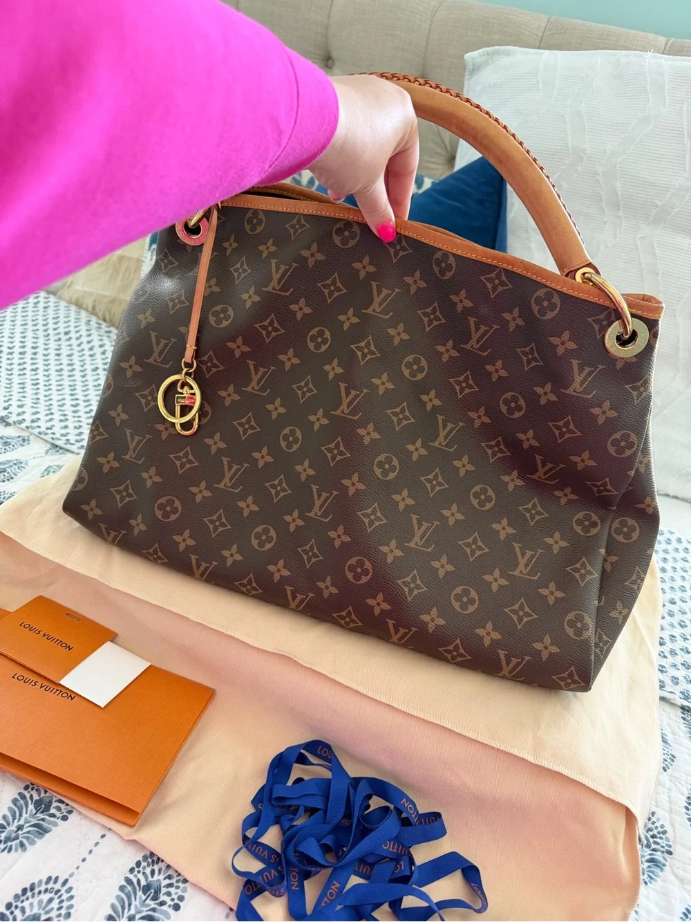 Louis Vuitton Brown Monogram Canvas Handbag ARTSY